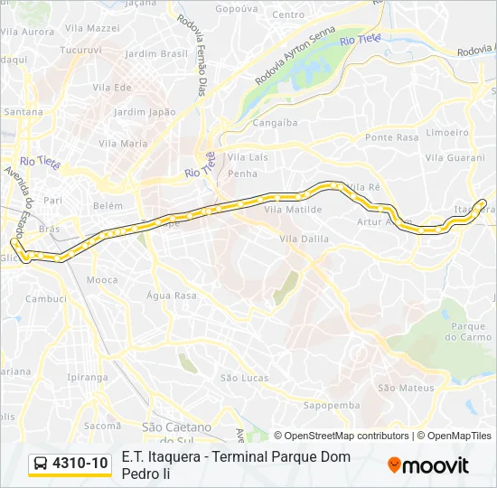 4310-10 Bus Line Map