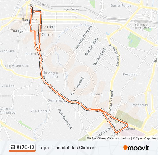 817C-10 bus Line Map