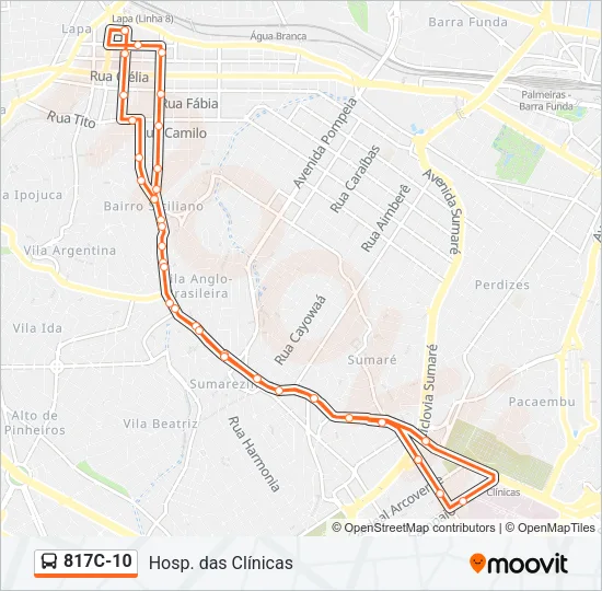 817C-10 Bus Line Map