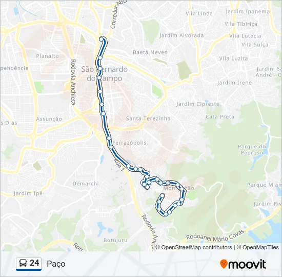 24 Bus Line Map
