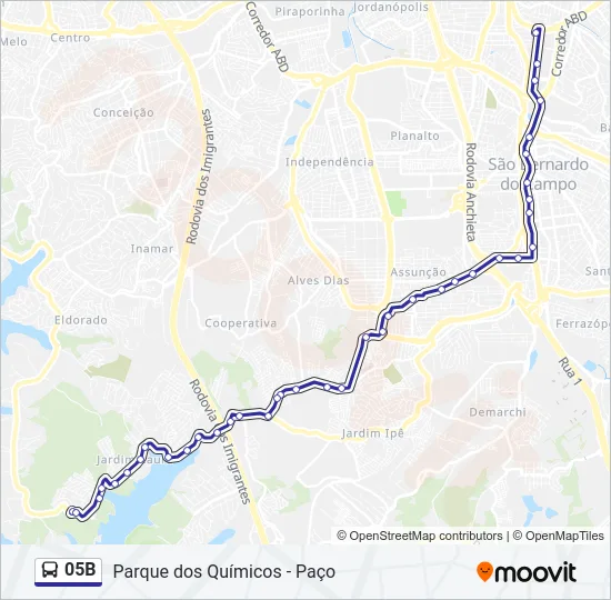 05B Bus Line Map