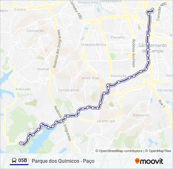 05B Bus Line Map
