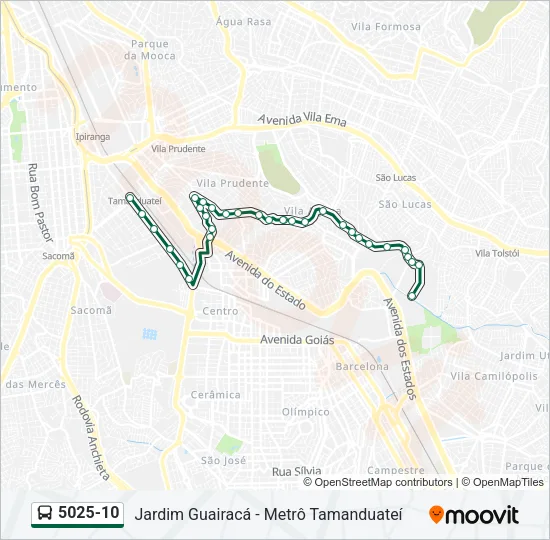5025-10 Bus Line Map