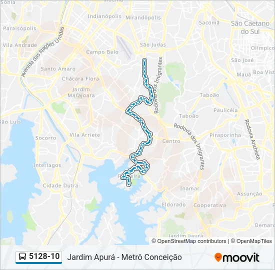 5128-10 Bus Line Map