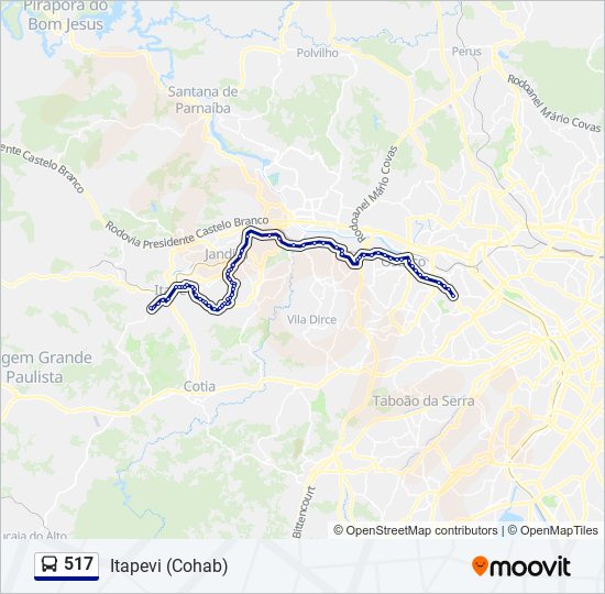 517 bus Line Map