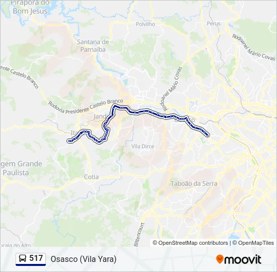 517 Bus Line Map