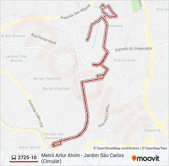 2725-10 Bus Line Map