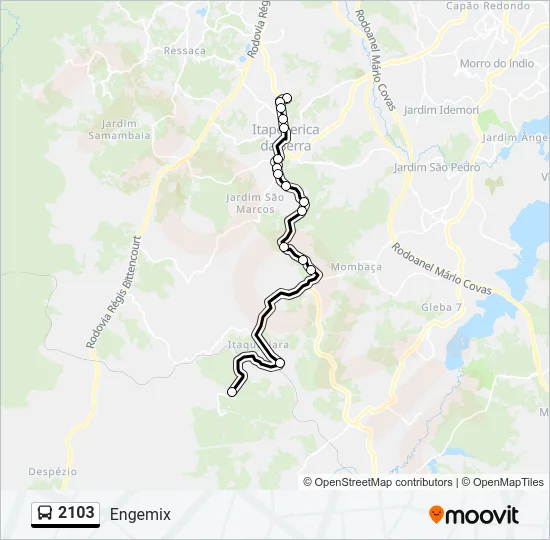 2103 Bus Line Map