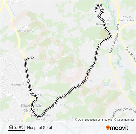2105 Bus Line Map