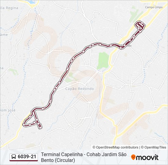 6039-21 bus Line Map