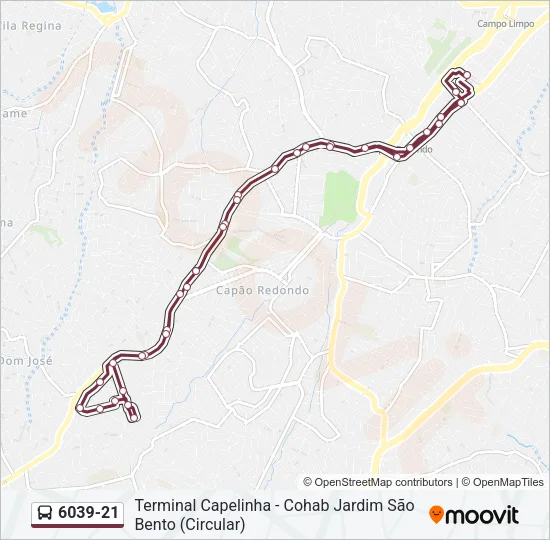 6039-21 Bus Line Map