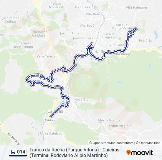 014 Bus Line Map