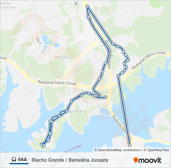 66A Bus Line Map