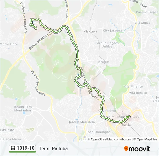 1019-10 Bus Line Map