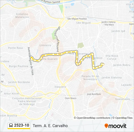 2523-10 Bus Line Map