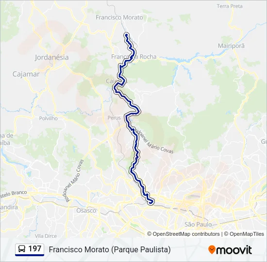197 Bus Line Map