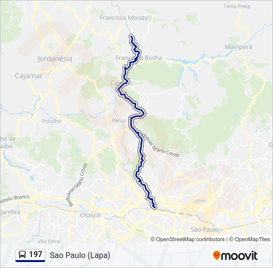 197 Bus Line Map