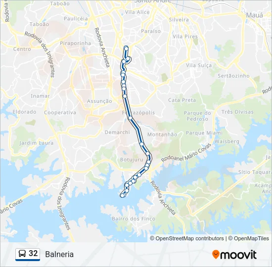 32 Bus Line Map