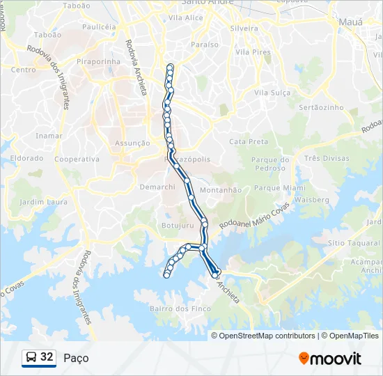 32 Bus Line Map