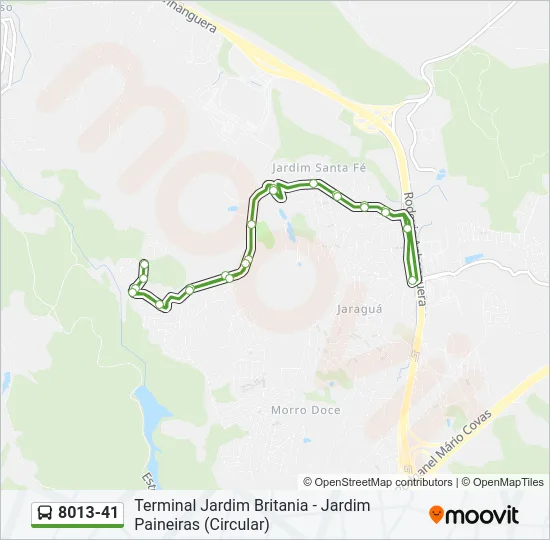 8013-41 Bus Line Map