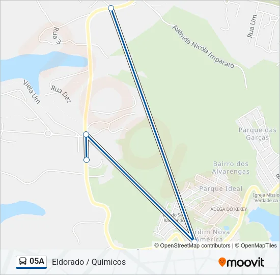 05A Bus Line Map