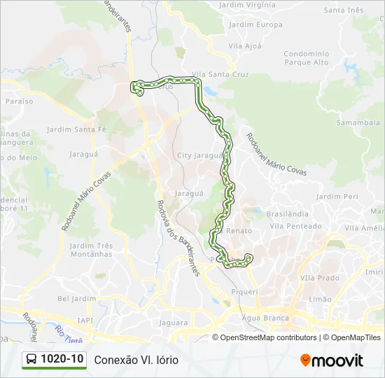 1020-10 Bus Line Map