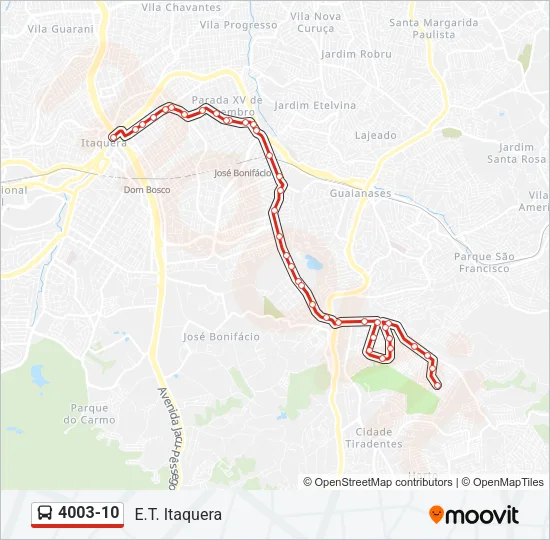4003-10 Bus Line Map