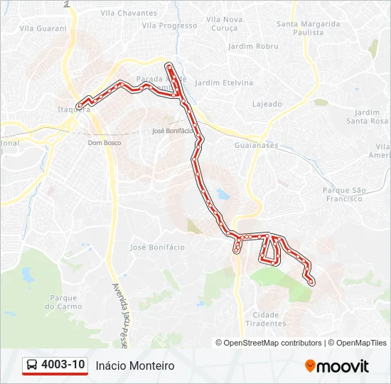 4003-10 Bus Line Map