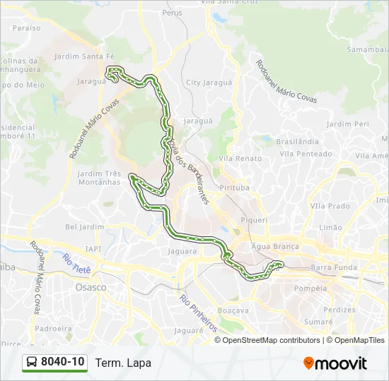 8040-10 Bus Line Map