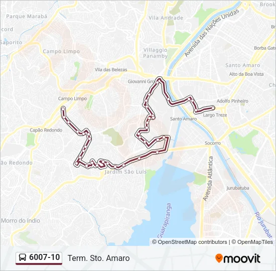 6007-10 Bus Line Map
