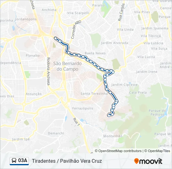 03A Bus Line Map