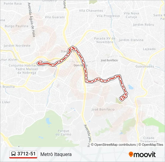 3712-51 Bus Line Map
