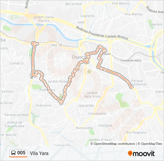 005 Bus Line Map