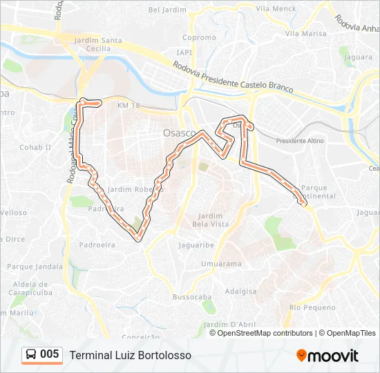005 Bus Line Map