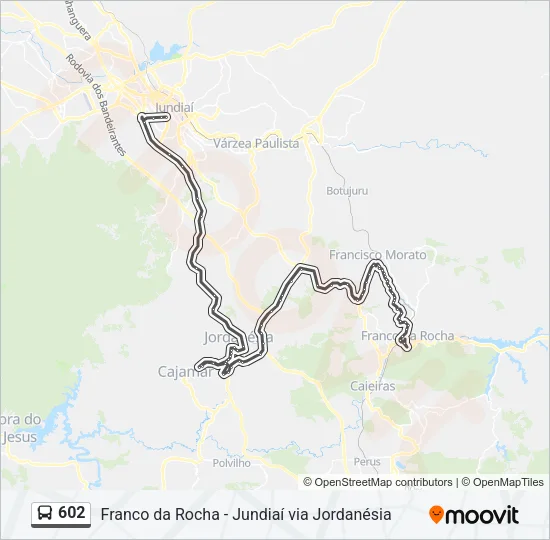 602 Bus Line Map