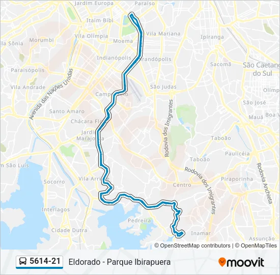 5614-21 Bus Line Map