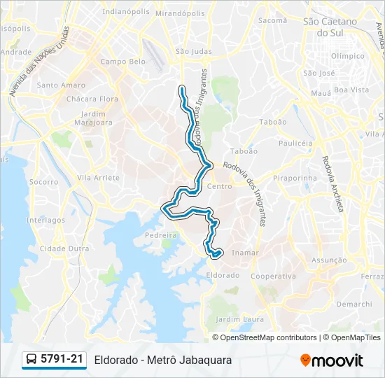 5791-21 Bus Line Map