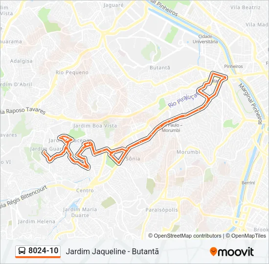 8024-10 Bus Line Map