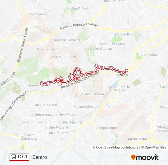C7.1 Bus Line Map
