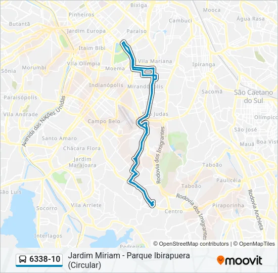 6338-10 Bus Line Map