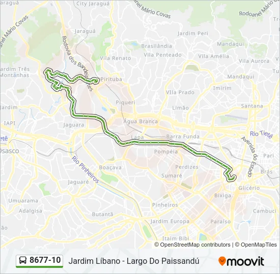 8677-10 Bus Line Map