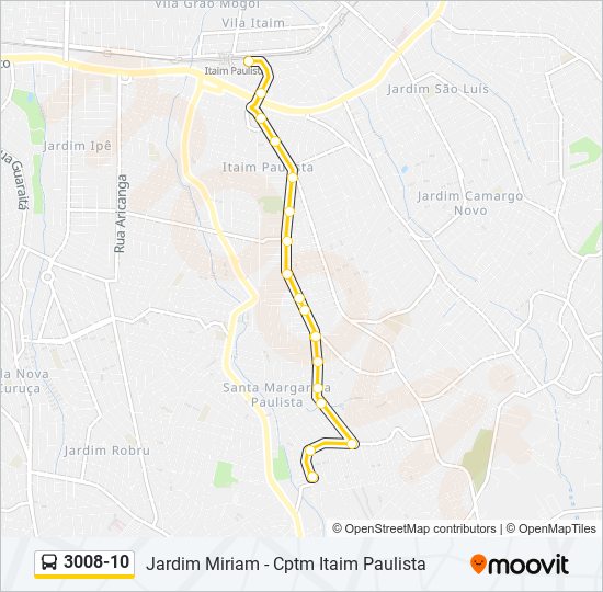 3008-10 bus Line Map