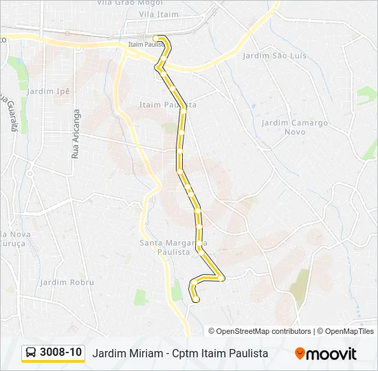 3008-10 Bus Line Map