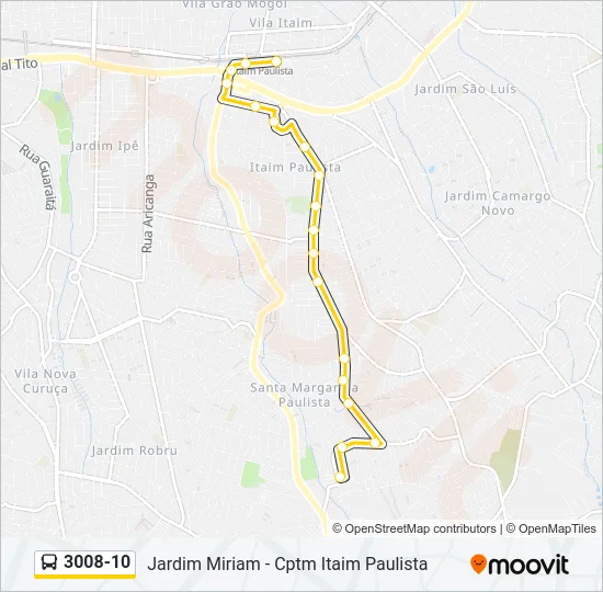 3008-10 Bus Line Map