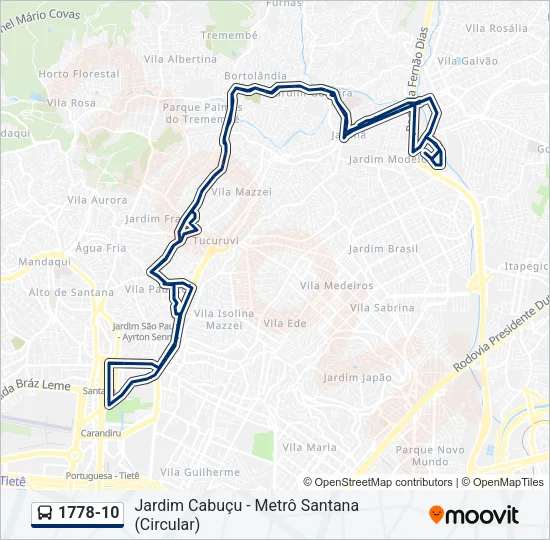 1778-10 Bus Line Map