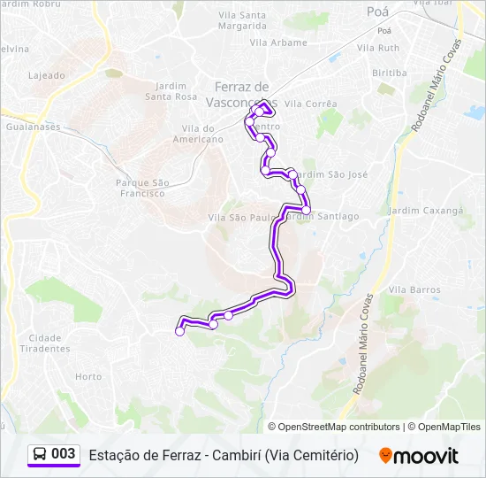 003 Bus Line Map