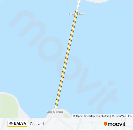 BALSA Ferry Line Map