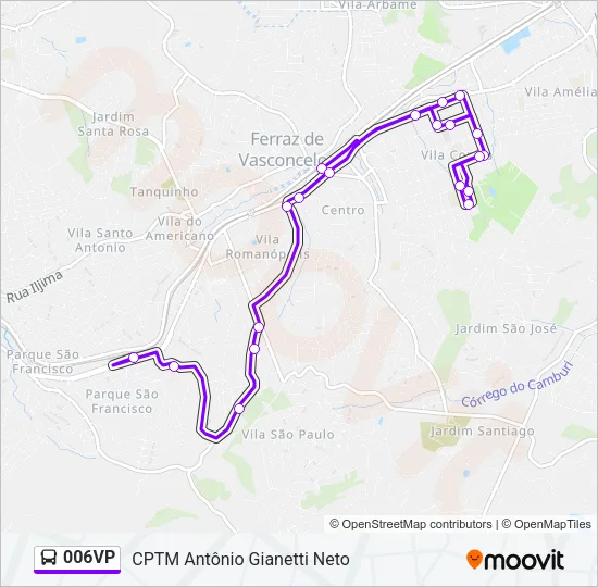 006VP Bus Line Map