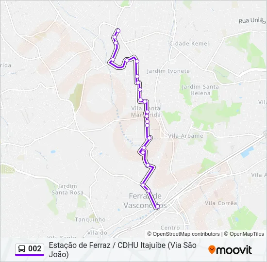 002 Bus Line Map
