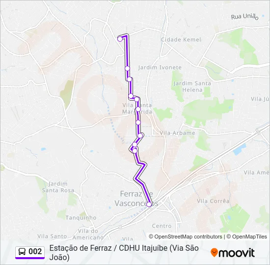 002 Bus Line Map